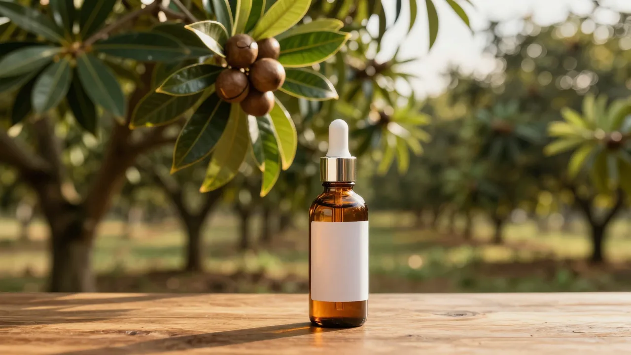 The native Australian nut, in a light serum