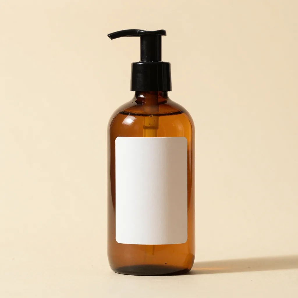 A large amber bottle of macadamia facial serum